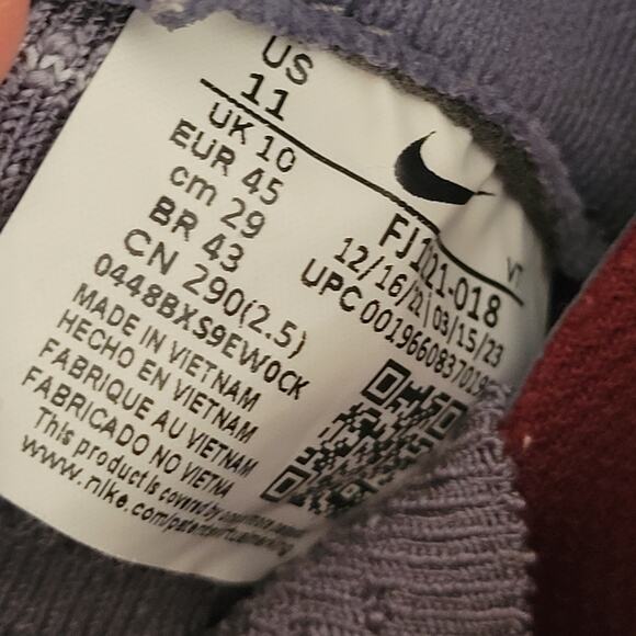 Nike ReactX Infinity Run Running & Jogging Shoes Men's Gray/Crimson US Size 11 - Picture 8 of 10